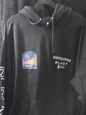 Shinedoqn Planet Zero Black Graphic Hoodie